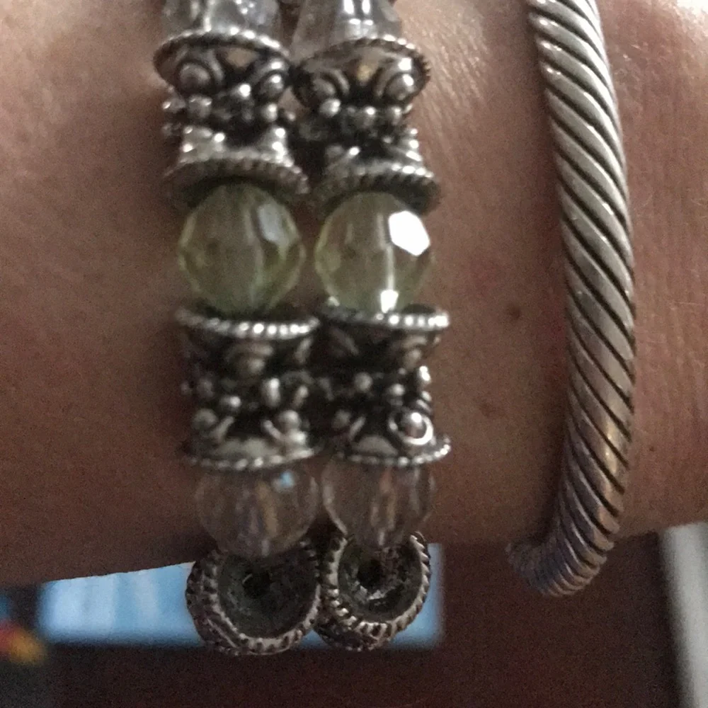 Double stranded stretch bracelet